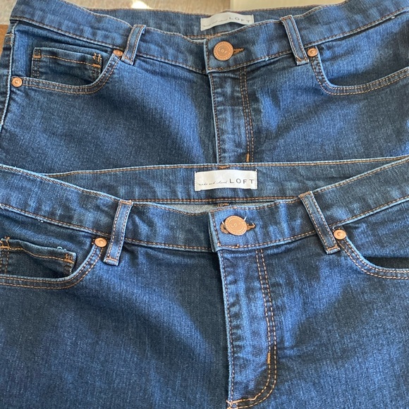 Loft Modern Skinny jeans - size 8 - two pair - Picture 2 of 4